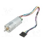 Motor DC, 6V DC, 2.4A, 120rot./min, POLOLU, 47:1 METAL GEARMOTOR 25DX52L MM LP 6V Motor DC, 6V DC, 2.4A, 120rot./min, POLOLU, 47:1 METAL GEARMOTOR 25DX52L MM LP 6V