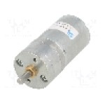 Motor DC, 6V DC, 2.4A, 1300rot./min, POLOLU, 4.4:1 METAL GEARMOTOR 25DX48L MM LP 6V