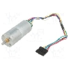 Motor DC, 6V DC, 2.4A, 25rot./min, POLOLU, 227:1 METAL GEARMOTOR 25DX56L MM LP 6V