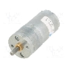 Motor DC, 6V DC, 2.4A, 290rot./min, POLOLU, 20.4:1 METAL GEARMOTOR 25DX50L MM LP 6V
