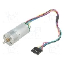 Motor DC, 6V DC, 2.4A, 290rot./min, POLOLU, 20.4:1 METAL GEARMOTOR 25DX50L MM LP 6V