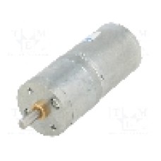 Motor DC, 6V DC, 2.4A, 34rot./min, POLOLU, 172:1 METAL GEARMOTOR 25DX56L MM LP 6V