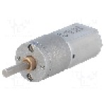 Motor DC, 6V DC, 3.2A, 140rot./min, POLOLU, 100:1 METAL GEARMOTOR 20DX44L MM 6V DUAL Motor DC, 6V DC, 3.2A, 140rot./min, POLOLU, 100:1 METAL GEARMOTOR 20DX44L MM 6V DUAL