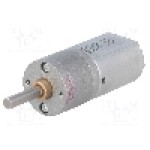 Motor DC, 6V DC, 3.2A, 180rot./min, POLOLU, 78:1 METAL GEARMOTOR 20DX43L MM 6V DUAL Motor DC, 6V DC, 3.2A, 180rot./min, POLOLU, 78:1 METAL GEARMOTOR 20DX43L MM 6V DUAL
