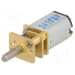 Motor DC, 6V DC, 670mA, 4400rot./min, POLOLU, 5:1 MICRO METAL GEARMOTOR MP DUAL Motor DC, 6V DC, 670mA, 4400rot./min, POLOLU, 5:1 MICRO METAL GEARMOTOR MP DUAL