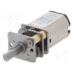 Motor DC, 6V DC, 670mA, 57rot./min, POLOLU, 380:1 MICRO METAL GEARMOTOR MP 6V EXTEND
