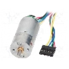Motor DC, 6V DC, 6A, 2150rot./min, POLOLU, 4.4:1 METAL GEARMOTOR 25DX48L MM HP
