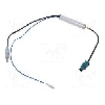 Adaptor antena, Audi, Fiat, Peugeot, Mercedes, Seat, Škoda, VW, DIN mufa, Fakra mufa 