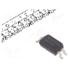 Optocuplor SMD, Tensiune izolatie 2,5kV, 1 canale, Mini-flat 4pin, Seria PC3H7J00001H, SHARP - PC3H7AJ0001H