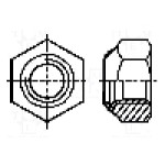 Piulita M10, otel inoxidabil A2, pas filet 1,5, BOSSARD - 1242423