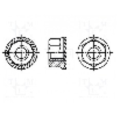 Piulita M3, otel, pas filet 0,5, BOSSARD - 3355195