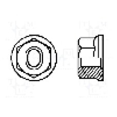 Piulita M6, otel, pas filet 1,0, BOSSARD - M6/BN6782 Piulita M6, otel, pas filet 1,0, BOSSARD - M6/BN6782