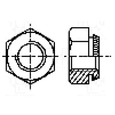 Piulita M6, otel, BOSSARD - B6X1.8/BN201 Piulita M6, otel, BOSSARD - B6X1.8/BN201
