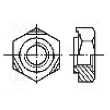 Piulita M6, otel inoxidabil A2, pas filet 1,0, BOSSARD - 1024337 Piulita M6, otel inoxidabil A2, pas filet 1,0, BOSSARD - 1024337