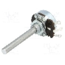 Potentiometru axial, linear, 10Ω, 4W, AB Elektronik - 3104601738