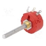 Potentiometru axial, linear, 10kΩ, 2W, AB Elektronik - 3114307999