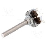 Potentiometru axial, linear, 25kΩ, 4W, AB Elektronik - 3104608787