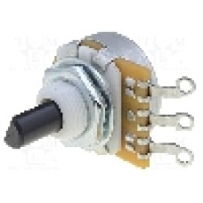 Potentiometru axial, plastic, 10kΩ, {{Putere}}, OMEG - OW20BU 10KA BUSH CP7MM SPINDLE F2 L=16MM