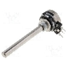 Potentiometru rotativ, 100kΩ, mono, logaritmic, 100mW, PIHER - T-21AHM0607104B2020