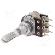 Potentiometru rotativ, 100kΩ, stereofonic, liniar, 100mW, TELPOD - PRP162G 2X100KA 32P-6