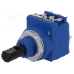 Potentiometru rotativ, 10kΩ, cu intrerupator acţionat prin apasare, {{Caracteristici}}, {{Putere}}, SR PASSIVES - WH16BK-1-B10K