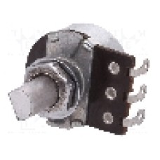 Potentiometru rotativ, 10kΩ, mono, logaritmic, 200mW, TELPOD - PR185-10K-B16-P5