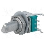 Potentiometru rotativ, 10kΩ, mono, logaritmic, {{Putere}}, ALPS - RK09L1120A2S