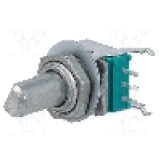 Potentiometru rotativ, 10kΩ, mono, logaritmic, {{Putere}}, ALPS - RK09L1120A2S