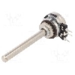 Potentiometru rotativ, 1kΩ, mono, liniar, 200mW, PIHER - T-21AHM0607102A2020