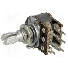 Potentiometru rotativ, 1kΩ, stereofonic, liniar, 100mW, TELPOD - PRP162G 1K A 16P6