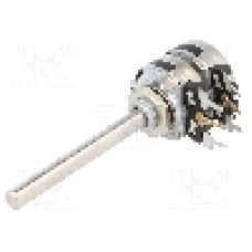 Potentiometru rotativ, 1kΩ, stereofonic, liniar, 200mW, PIHER - T16TH-M04N102A2020MTA