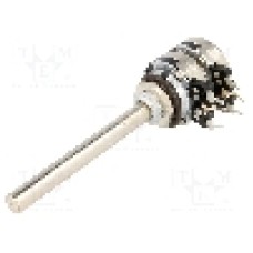 Potentiometru rotativ, 1kΩ, stereofonic, liniar, 200mW, PIHER - T21TH-M0607102A2020MTA