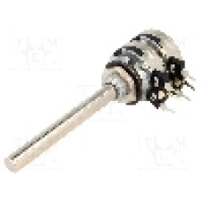 Potentiometru rotativ, 2.5kΩ, stereofonic, liniar, 200mW, PIHER - T21TH-M0607252A2020MTA