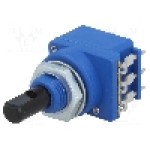 Potentiometru rotativ, 300kΩ, cu intrerupator acţionat prin apasare, {{Caracteristici}}, {{Putere}}, SR PASSIVES - WH16BK-1-B300K