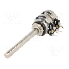 Potentiometru rotativ, 5kΩ, stereofonic, liniar, 200mW, PIHER - T21TH-M0607502A2020MTA