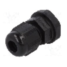 Presetupa poliamida, M12, IP66, IP68, ALPHA WIRE - PMC12 BK080