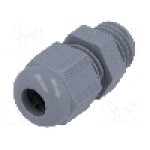 Presetupa poliamida, M12, IP68, HELUTOP HT-M, HELUKABEL - HT M12 RAL7001