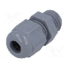 Presetupa poliamida, M12, IP68, HELUTOP HT-M, HELUKABEL - HT M12 RAL7001