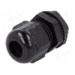 Presetupa poliamida, M16, IP66, IP68, ALPHA WIRE - PMC16 BK080