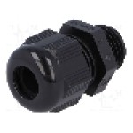 Presetupa poliamida, M16, IP68, HELUTOP HT-M, HELUKABEL - HT M16 RAL9005 92669