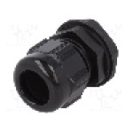 Presetupa poliamida, M25, IP66, IP68, ALPHA WIRE - PMC25 BK080