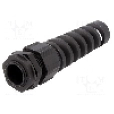 Presetupa poliamida, M25, IP66, IP68, ALPHA WIRE - PMS25 BK080