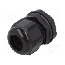 Presetupa poliamida, PG21, IP66, IP68, ALPHA WIRE - PPC21 BK080