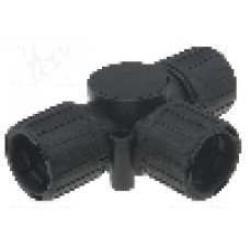 Conector de tip T, poliamida, HELLERMANNTYTON - 166-24804