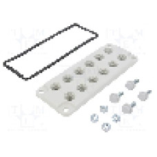 Garnitura cu mai multe orificii pentru cabluri, panou {{Grosime panou}}, {{Material}}, FIBOX - MB 10891 SET
