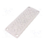 Garnitura cu mai multe orificii pentru cabluri, panou {{Grosime panou}}, {{Material}}, HT HI TECH POLYMERS - HTC-50-TPE