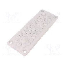 Garnitura cu mai multe orificii pentru cabluri, panou {{Grosime panou}}, {{Material}}, HT HI TECH POLYMERS - HTC-50-TPE