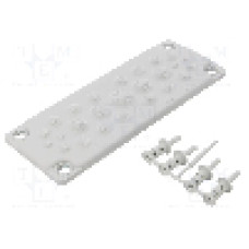 Garnitura cu mai multe orificii pentru cabluri, panou {{Grosime panou}}, {{Material}}, MOREK - MBA1C25L11