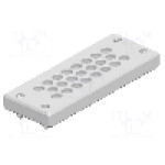 Garnitura cu mai multe orificii pentru cabluri, panou {{Grosime panou}}, {{Material}}, TE Connectivity - EP-BRM-SZ23-LGR-A