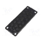 Garnitura cu mai multe orificii pentru cabluri, panou {{Grosime panou}}, {{Material}}, TRELLEBORG - 100236